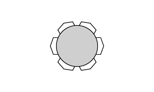 Table avec dessus de verre teinté - TBRGL-0100