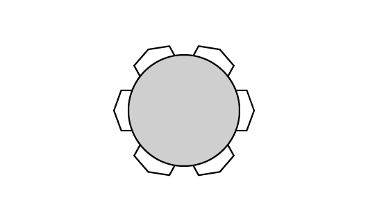 Table avec dessus de verre teinté - TBRGL-0120