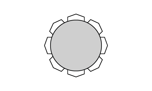 Table avec dessus de verre teinté - TBRGL-0140