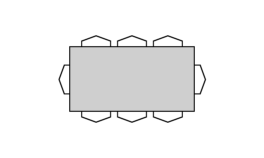 Table avec dessus de verre teinté - TBRGL-0620